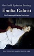 Emilia Galotti by Gotthold Ephraim Lessing (German) Hardcover Book Free ...