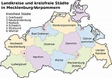 Mapa de Mecklemburgo-Pomerania Occidental 2008 - Tamaño completo | Gifex