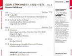 afina tus oidos: Stravinsky Oratorio - Melodrama Stravinsky