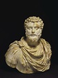 A ROMAN MARBLE PORTRAIT BUST OF EMPEROR DIDIUS JULIANUS , REIGN 193 A.D ...
