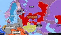 Bolsheviks Gain Control in Russia | Historical Atlas of Europe (1 ...