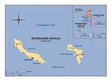 Map Of Netherlands Antilles | Cities And Towns Map