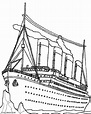 Dibujos de Titanic para colorear - Páginas para imprimir gratis