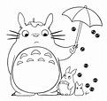 Resultado de imagen para totoro feliz kawaii para colorear | Totoro ...