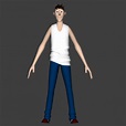 Tall Man Character Free 3d Model - .Ma, Mb - Open3dModel