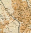 Map of Worcester England, 1927 - Original Art, Antique Maps & Prints