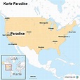 StepMap - Karte Paradise - Landkarte für USA