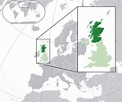 Grande mapa de ubicación de Escocia | Escocia | Reino Unido | Europa | Mapas del Mundo