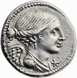 Denarius (Valeria: Lucius Valerius Flaccus; L•VALERI FLACCI) - Rome ...