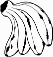 Desenhos de banana para colorir - Atividades Educativas