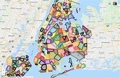 A Colorful Interactive Map That Shows Every Neighborhood Within New ...