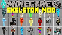 Minecraft SKELETON MOD! | ELEMENTAL SKELETONS, SKELETON KING, & MORE ...