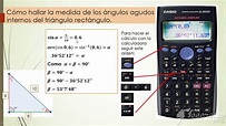 Funciones inversas trigonométricas y uso de la calculadora - YouTube