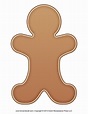 Gingerbread Man Template Printable