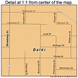 Delhi Louisiana Street Map 2220190