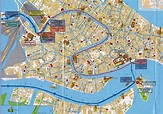 Carte de Venise : Plan touristique Monuments de Venise