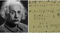 Einstein Manuscript: Einstein’s hand-written paper with ‘Theory of ...