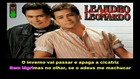 LEANDRO E LEONARDO - NÃO APRENDI DIZER ADEUS - VIDEOKE - TOM ORIGINAL ...