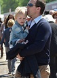 Queen's grandson Peter Phillips with young family at horse show | Royal ...