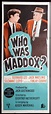 WHO WAS MADDOX Original Daybill Movie Poster - Moviemem Original Movie ...