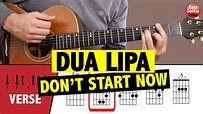 Dua Lipa - Don't Start Now // Guitar Tutorial Acordes - Chordify