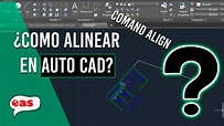 Alinear respecto a una línea un objeto dibujado en AutoCAD con ALIGN ...