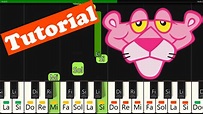 COMO TOCAR La Pantera Rosa 🎹 PIANO FACIL | Tutorial Con Notas - YouTube