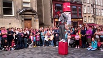 Street Comedy Performer Royal Mile Festival Fringe Edinburgh Scotland ...