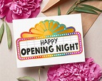 Happy Opening Night Greeting Card Theatre, Musical, Performance, Dance ...