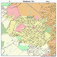 Madison New Jersey Street Map 3442510