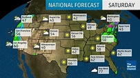 10 Day National Weather Map Forecast - Map of world