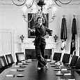 Betty Ford dancing on the Cabinet Room table in the White House on her ...