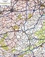 Virginia roads map with cities and towns state gighway freeway free