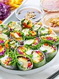 Vegetarian Summer Rolls with 3 Dipping Sauces - Drive Me Hungry