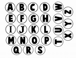 abecedario para tapones blanco y negro - Orientación Andújar - Recursos ...