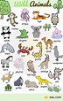 Animal Names | Types of Animals | List of Animals | Animal Pictures • 7ESL