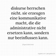 Jürgen Habermas Zitat: Diskurse herrschen nicht. Sie ... - sagdas