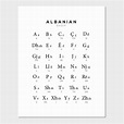 Albanian Alphabet Chart, Albania Language Learning - Albanian - Posters ...