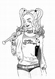 Dibujos de Harley Quinn para colorear e imprimir– ColoringOnly.Com