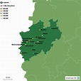 StepMap - Großstädte NRW - Landkarte für Deutschland