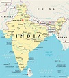 mapa político de la india - Stockphoto #14599689 | Agencia de stock ...