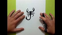 Como dibujar un escorpion paso a paso | How to draw a scorpion - YouTube