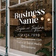 Customizable Window Decal / Your Company Name or Logo - Etsy