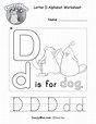 This free printable gives kids the opportunity to learn the letter D ...