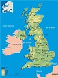 Carte de Grande Bretagne ≡ Voyage - Carte - Plan