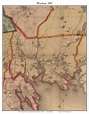Wareham, Massachusetts 1857 Old Town Map Custom Print - Plymouth Co ...