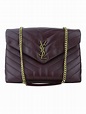 Bolsa Yves Saint Laurent LouLou Bordô Média Original - IRY18 | Etiqueta ...