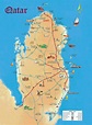 Grande detallado mapa turístico de Catar | Catar | Asia | Mapas del Mundo