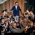 Carlo Savina e orchestra 1956 Stock Photo - Alamy