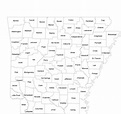 Arkansas County Map Printable